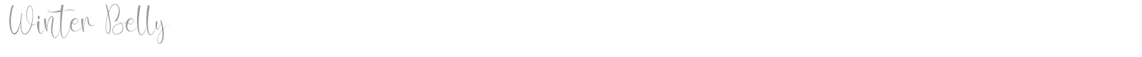 Winter Belly font preview